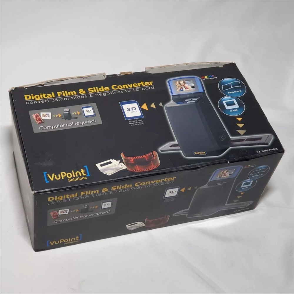VuPoint Digital Film & Slide Converter / Scanner 35mm Slides & Negatives to SD